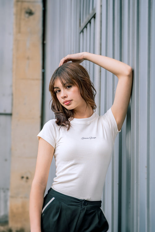 Bby tee blanca